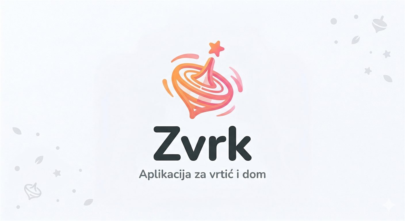 Zvrk aplikacija za vrtiće - prikaz sučelja